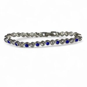 Vintage Avon Silver and Blue Bracelet